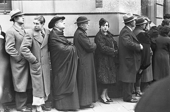 Cola Electoral, Barcelona, 1936