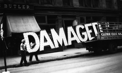 Truck and Sign, 1930