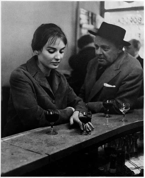 Robert Doisneau - At the Cafe, Chez Fraysse. Rue de Seine, Paris, 1958