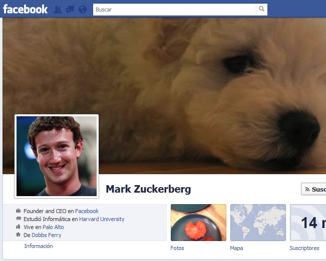 Perfil de Facebook de Mark Zuckerberg