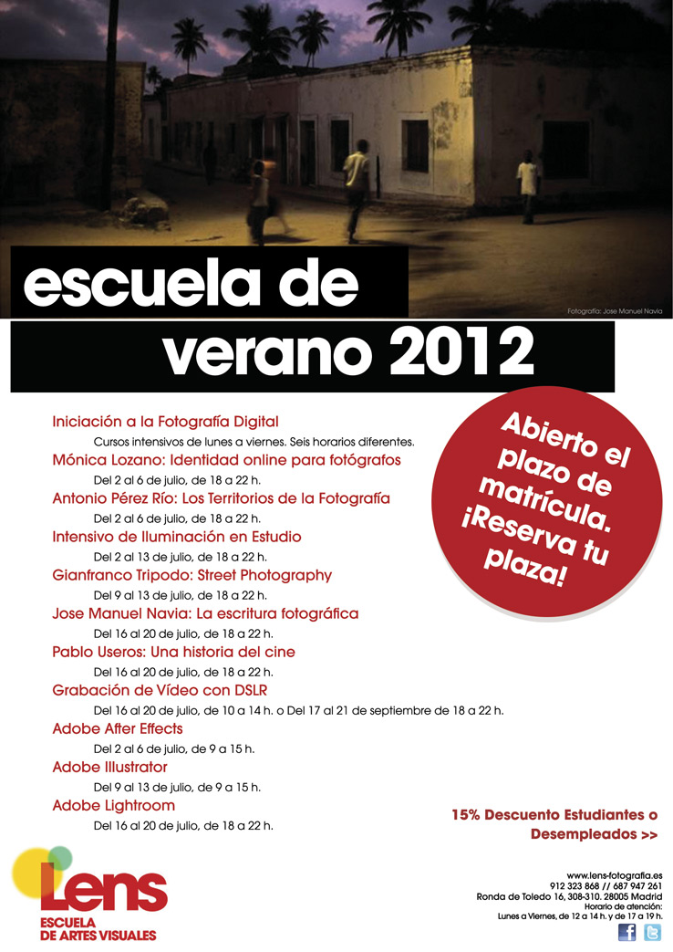 Cursos de fotografía y vídeo en Madrid