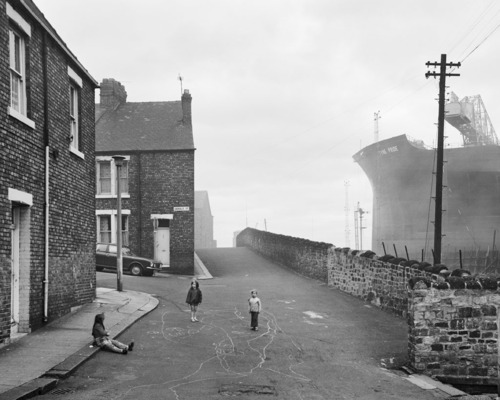 Chris Killip - Housing and Shipyard, Wallsend, Tyneside (1975)