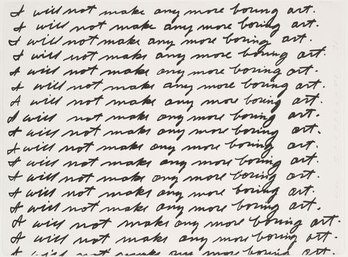 John Baldessari - I will not make any more boring art, 1971